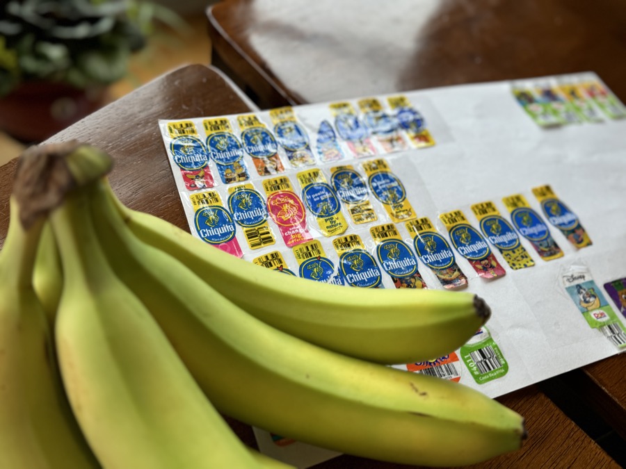 my banana sticker collection🍌